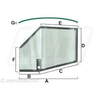 GLASS RH UPPER DOOR - 248723Α1, VPM7356