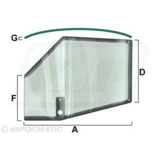 GLASS RH UPPER DOOR - 248723Α1, VPM7356