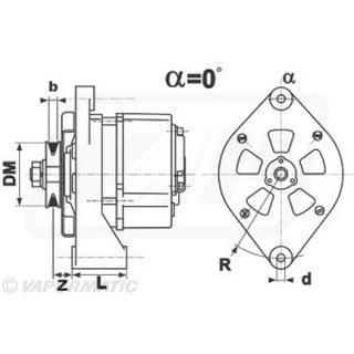 VAPORMATIC ALTERNATOR - AL81437, VPF4058